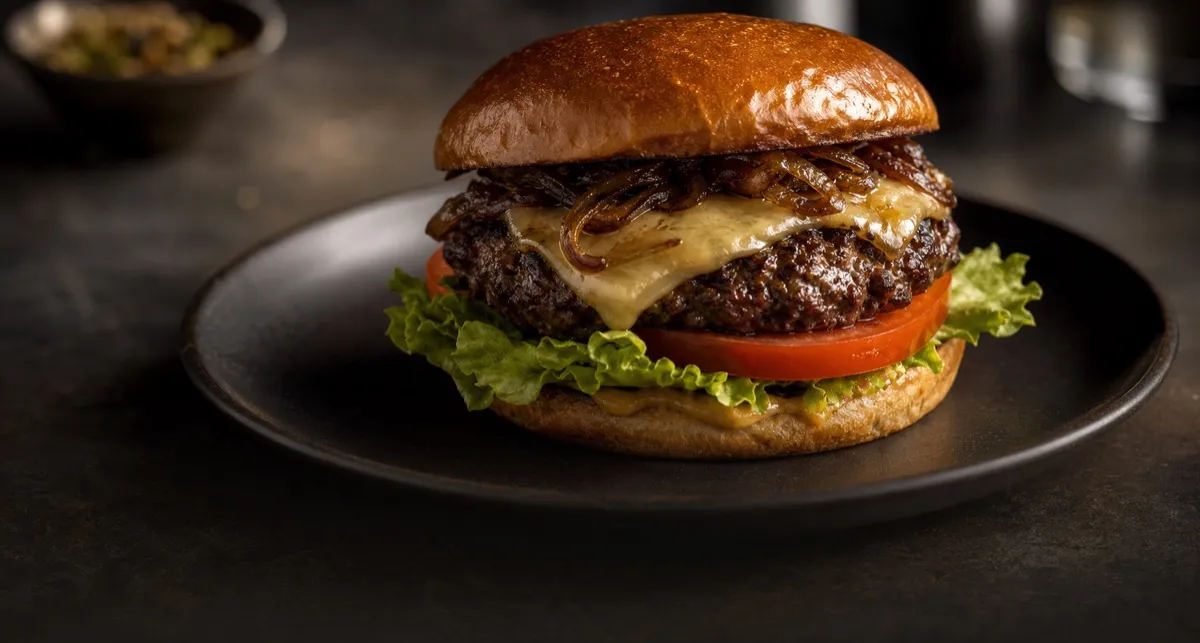 Burgers in the example online ordering website